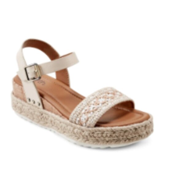 new Earth Collins Platform Wedge Ankle Strap Sandals - Picture 3 of 6